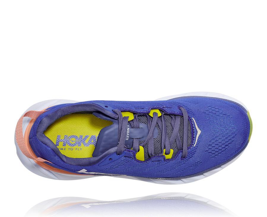 Hoka One One Hardloopschoenen Dames - Elevon 2 - Blauw/Wit - PX0431752